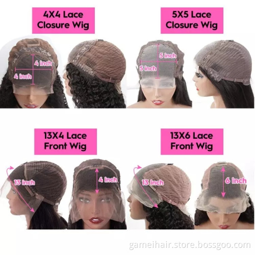 Long Straight 13X6 HD Transparent Lace Frontal Wigs For Women  HAIR Lace Closure Wig 5X5 Straight Lace Front Human Hair Wigs